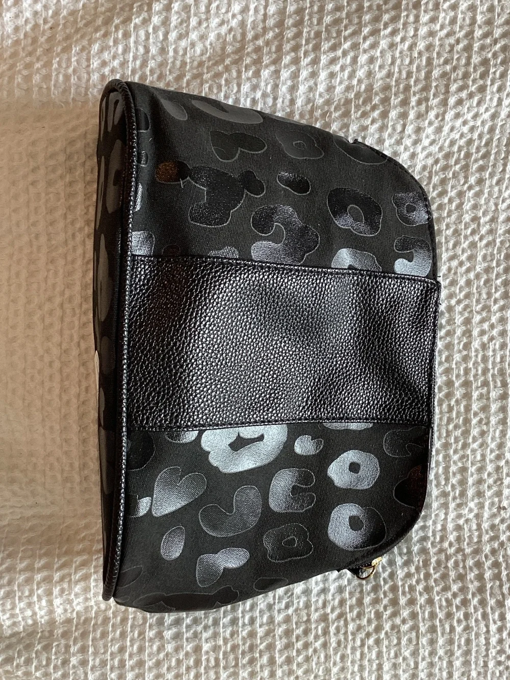 Black‎ Leopard Print Cosmetic Bag